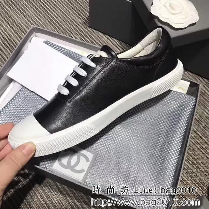 CHANEL香奈兒 18專櫃最新款 專櫃定制皺牛皮 單鞋 QZS1277